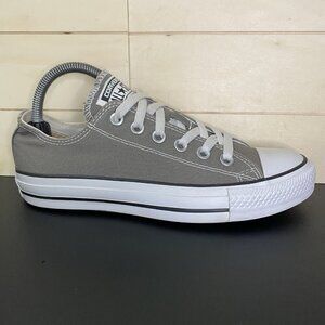 Converse Chuck Taylors Grey White Women's Size 7 Shoes Sneakers CTAS 5J794